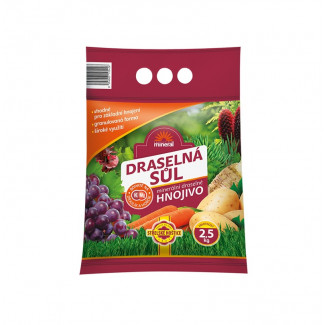 Hnojivo Draselná soľ - 2,5 kg granulovaná