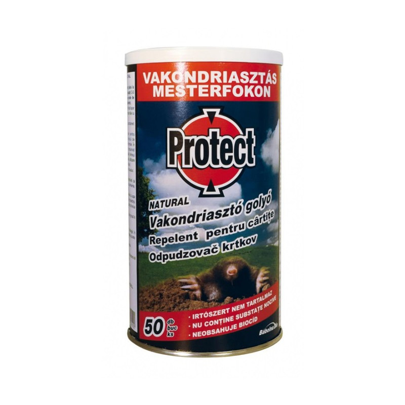 Odpudzovač krtov PROTECT NATURAL 50 ks guličiek